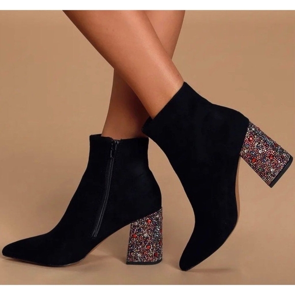 Betsy Johnson Heart Rhinestone Heels - Picture 11 of 13